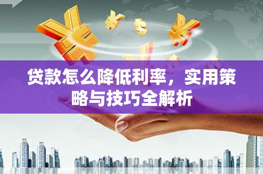 渭城贷款怎么降低利率，实用策略与技巧全解析