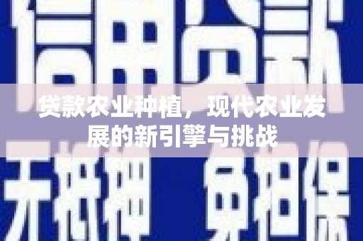 碌曲贷款农业种植，现代农业发展的新引擎与挑战
