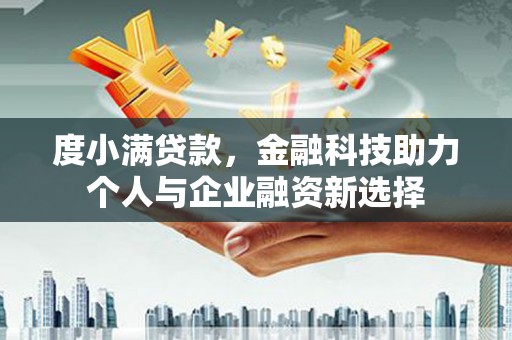 怀来度小满贷款，金融科技助力个人与企业融资新选择