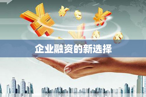 儋州企业融资的新选择