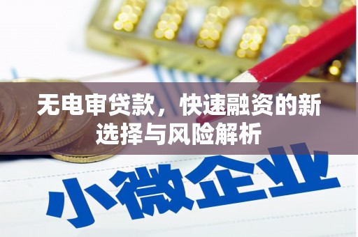 涞水无电审贷款，快速融资的新选择与风险解析