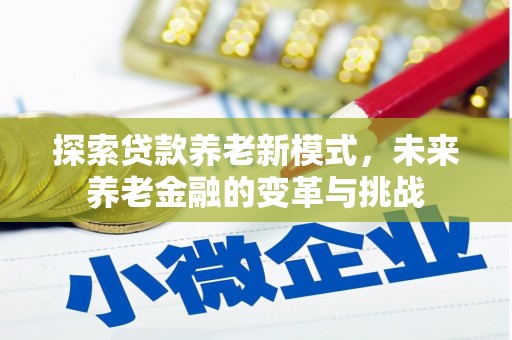 石嘴山探索贷款养老新模式，未来养老金融的变革与挑战