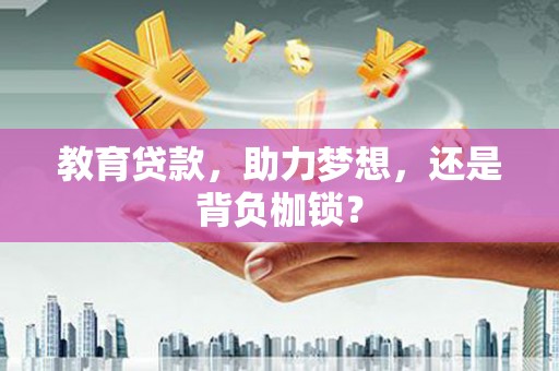 龙湾教育贷款，助力梦想，还是背负枷锁？