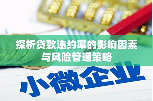 施甸探析贷款违约率的影响因素与风险管理策略