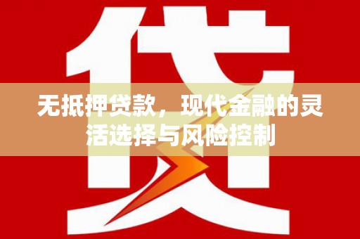 壮围无抵押贷款，现代金融的灵活选择与风险控制
