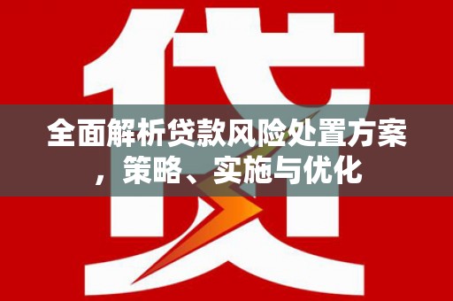 仑背全面解析贷款风险处置方案，策略、实施与优化