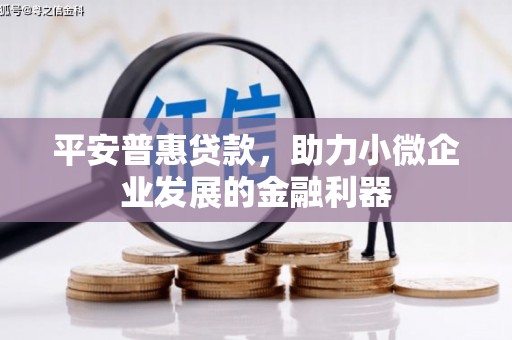 敦煌平安普惠贷款，助力小微企业发展的金融利器