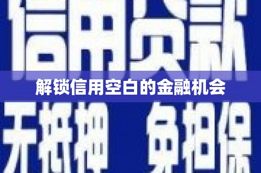 长城解锁信用空白的金融机会