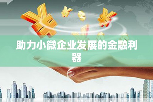 岱山助力小微企业发展的金融利器